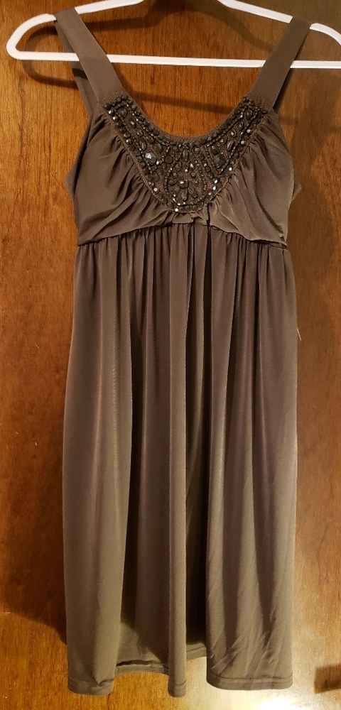 ‼️2 for 15‼️ Brown beaded dress